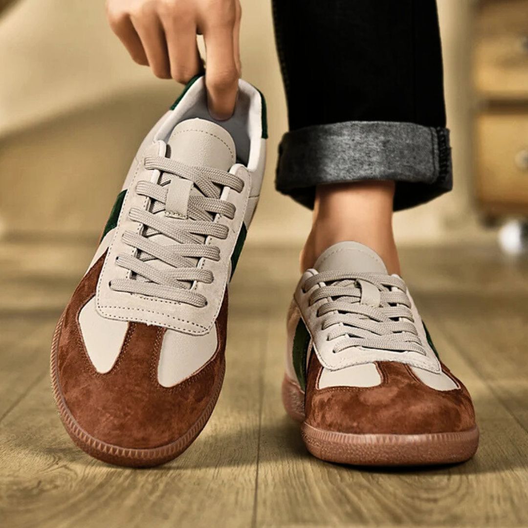 Heren Sneakers van Leer en Suède met Comfortabele Zolen 5