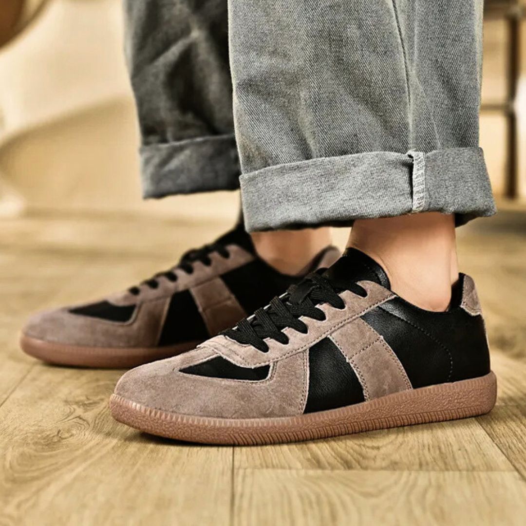 Heren Sneakers van Leer en Suède met Comfortabele Zolen 6